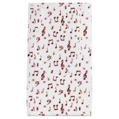 Rode muziekthema klein cadeauzakje (Voorkant)