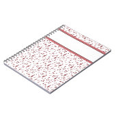 Rode-muziekthema Notitieboek (Linkerzijde)