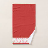 Rode muzikale thema bad handdoek (Handdoek)