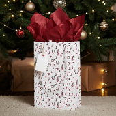 Rode muzikale thema klein cadeauzakje