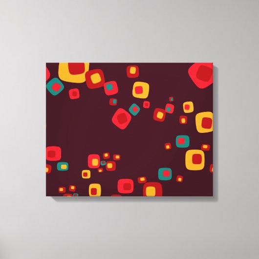 Rode myriaden een omwikkeld doek canvas afdruk (Voorkant)