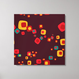 Rode myriaden een omwikkeld doek canvas afdruk