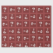 Rode mysterie cadeaupapier (Vlak)