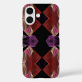 Rode n Paarse Fractal telefoon Case (Achterkant)