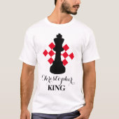 Rode naam Chess Lover T-Shirt (Voorkant)