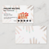 Rode nagelhanden | Loyalty Cards (Voorkant / Achterkant)