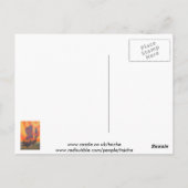 Rode nagels in de soennitische Abstracte brok Briefkaart (Achterkant)