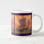 Rode nagels in de soennitische Abstracte brok Grote Koffiekop (Rechts)