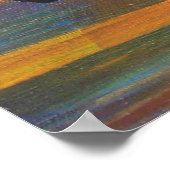 Rode nagels in de soennitische Abstracte brok Poster (Hoek)