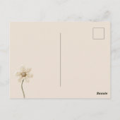 Rode namaak gebreid hart briefkaart (Achterkant)