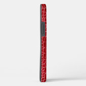 Rode namaak krokodillenleer Case-Mate iPhone case (Achterkant / Rechts)