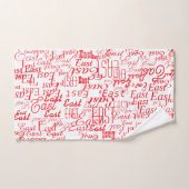 Rode namen Patroon 2 Handdoek (Handdoek)