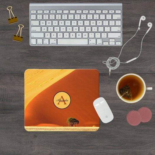 Rode Namibië zandduinen fotomonogram Muismat