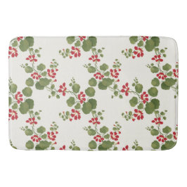 Rode Nasturtium Cream Achtergrond Badmat