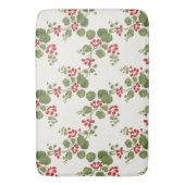 Rode Nasturtium Cream Achtergrond Badmat (Voorkant Verticaal)