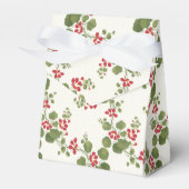 Rode Nasturtium Cream Achtergrond Bedankdoosjes (Voorkant Zijde)