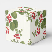 Rode Nasturtium Cream Achtergrond Bedankdoosjes (Achterkant)