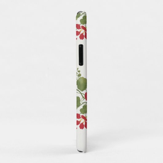 Rode Nasturtium Cream Achtergrond Case-Mate iPhone Case (Achterkant/rechts)