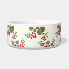 Rode Nasturtium Cream Achtergrond Voerbakje