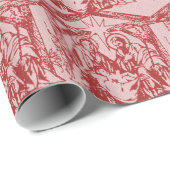 Rode nativiteit cadeaupapier (Rol Hoek)