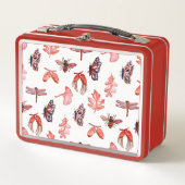 Rode Natuur print lunchbox (Voorkant)