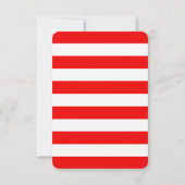 Rode nautische krab gepersonaliseerde kleine doop kaart (Achterkant)