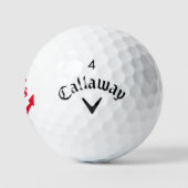 Rode nautische monogram aangepast monogram superza golfballen (Logo)