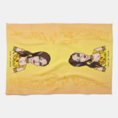 Rode nebula Girl Spirals Theedoek (Horizontaal)