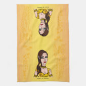 Rode nebula Girl Spirals Theedoek (Verticaal)