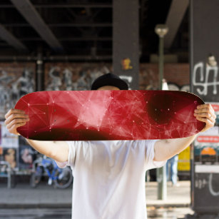 Rode Nebula-skateboard   Ruimtevaardplank Persoonlijk Skateboard