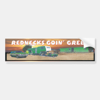 rode necks groen bumpersticker