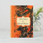 Rode nek bruiloft uitnodiging (Staand voorkant)