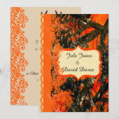 Rode nek bruiloft uitnodiging (Voorkant / Achterkant)