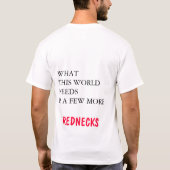 rode nek t-shirt (Achterkant)