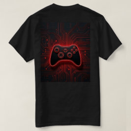 Rode Neon Gaming Controller Cyber Circuit Board T- T-shirt