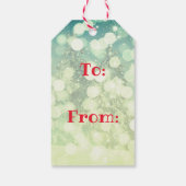 Rode neus biddende Mantis Rare Kerstmis Cadeaulabel (Achterkant)