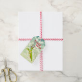 Rode neus biddende Mantis Rare Kerstmis Cadeaulabel (Met Touw)