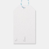 Rode Neus Rendier Cadeaulabel (Achterkant)