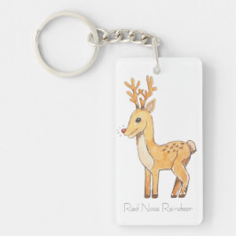 Rode Neus Rendier Sleutelhanger