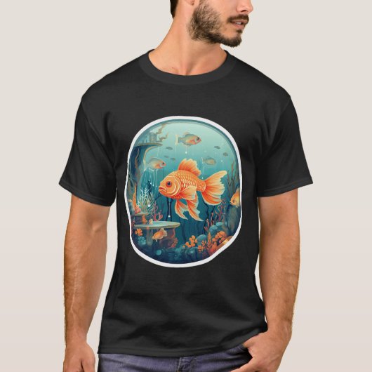 Rode Neus Tetra Vissen T-shirt (Voorkant)