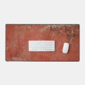 Rode Nevel, Een Gel Print Abstract Bureaumat (Keyboard & Muis)