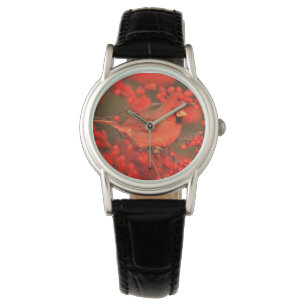 Rode Noordelijke Kardinaal mannetje, IL Horloge