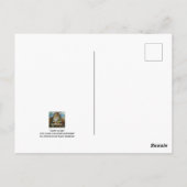 Rode Noordelijke Kardinaal vogel op de Waterverf v Briefkaart (Achterkant)