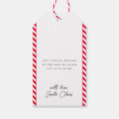 Rode Noordpool Express Speciale levering Cadeaulabel (Achterkant)