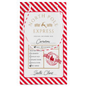 Rode Noordpool Express Speciale levering Kerstmis Klein Cadeauzakje (Achterkant)