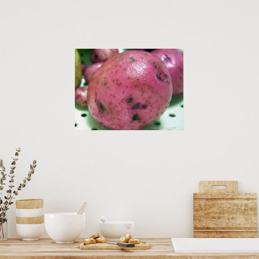 Rode Noordse aardappel Poster (Keuken)