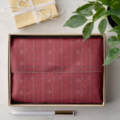 Rode Noordse Patroon Kerstcadeau Tissue Papier (Geschenk)