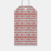 RODE NORDISCHE BREI Cadeaublaadjes Cadeaulabel (Voorkant)