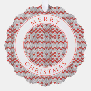 RODE NORDISCHE BREI Gebogen Papier Ornament Kaart