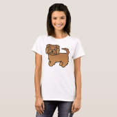 Rode Norfolk Terrier T-shirt (Voorkant volledig)
